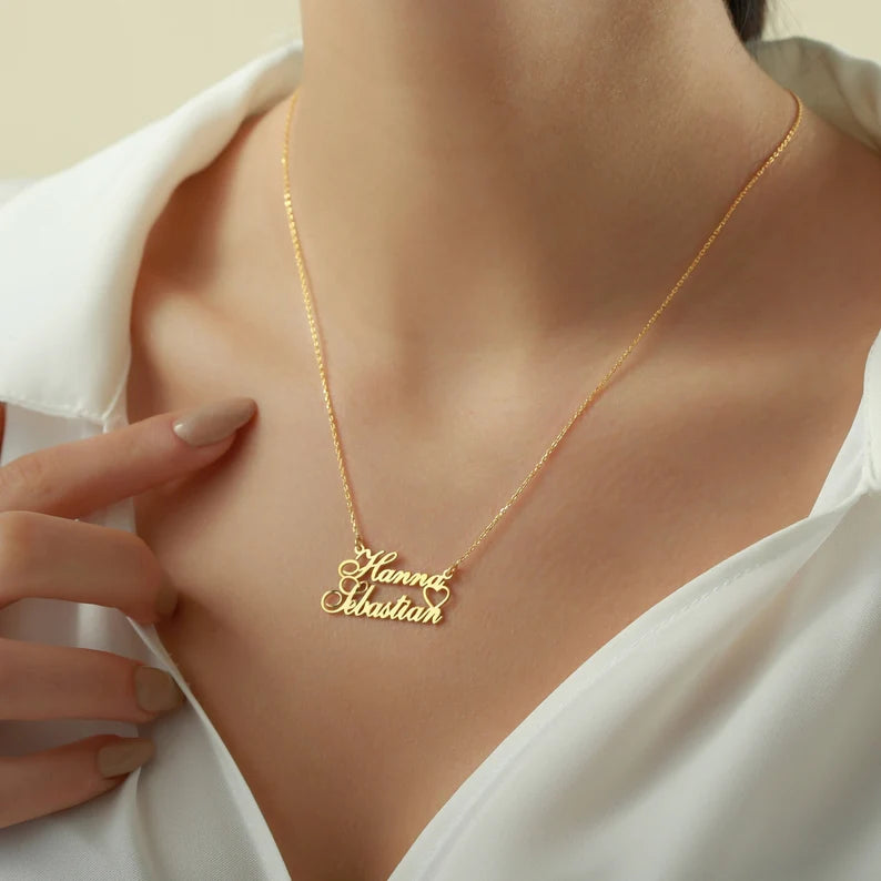 Couple name locket design deals